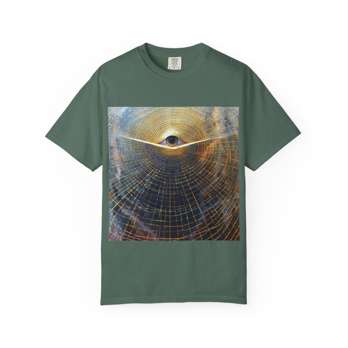 abstract-art-unisex-garment-dyed-t-shirt printify front 11