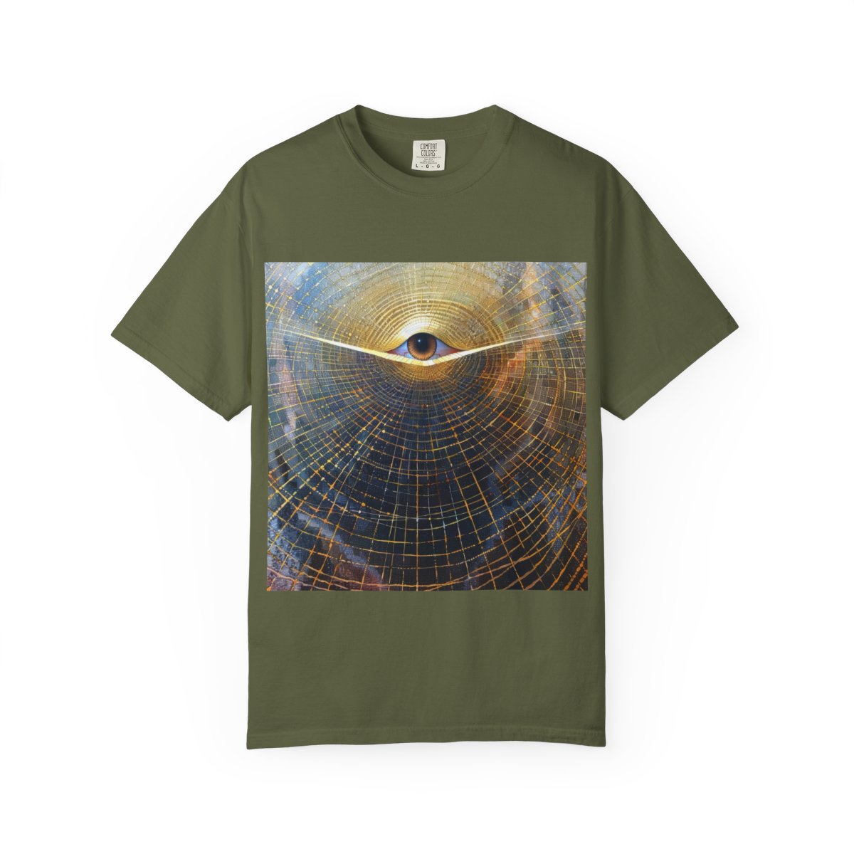 abstract-art-unisex-garment-dyed-t-shirt printify front 8