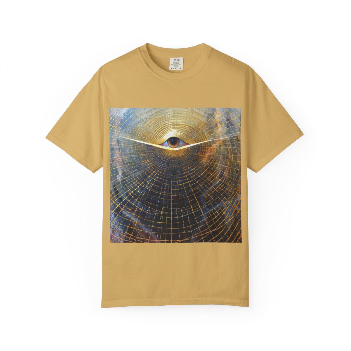 abstract-art-unisex-garment-dyed-t-shirt printify front 2