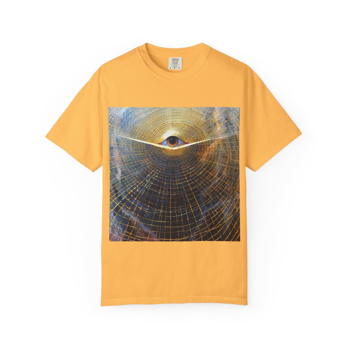 abstract-art-unisex-garment-dyed-t-shirt printify front 1