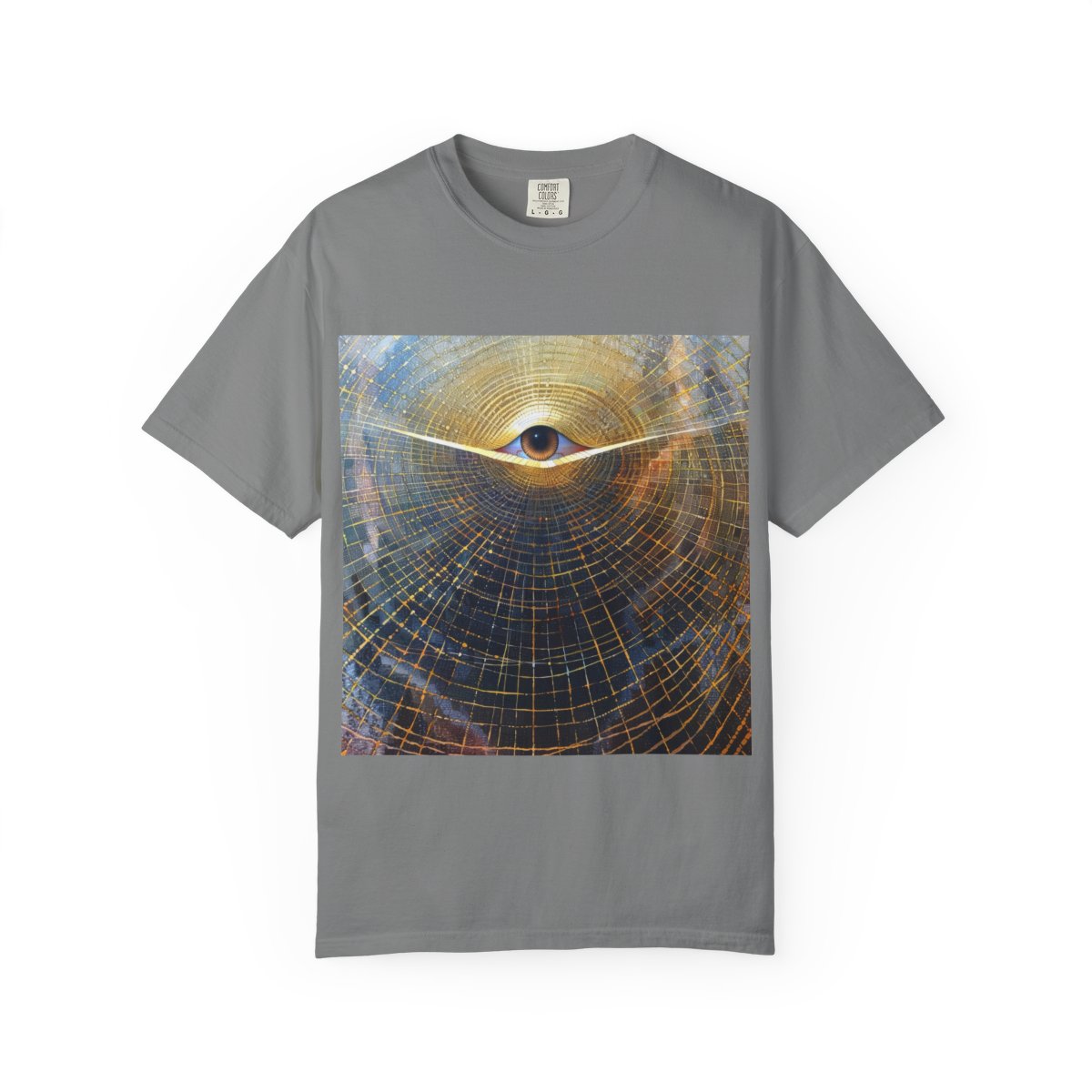 abstract-art-unisex-garment-dyed-t-shirt printify front 6