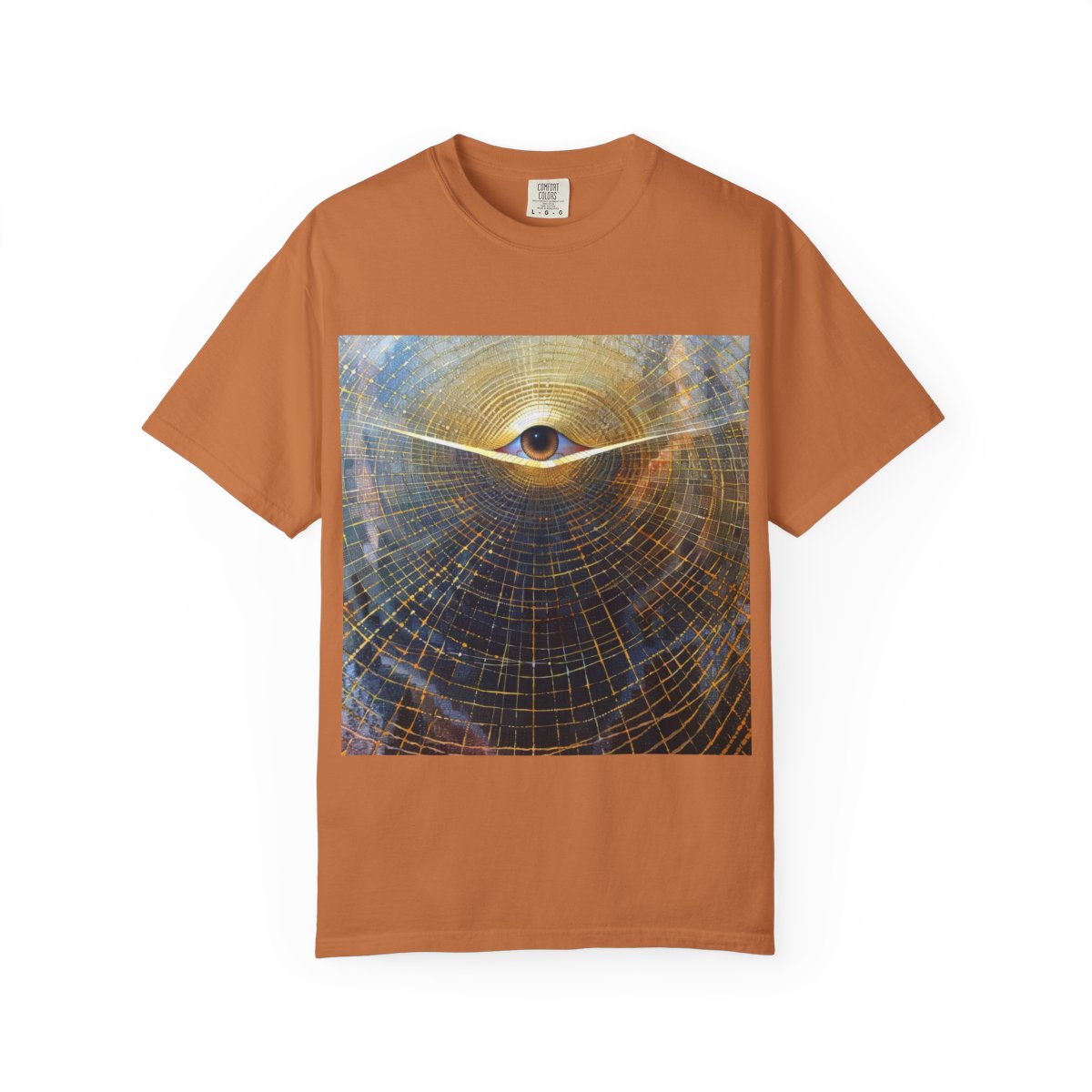abstract-art-unisex-garment-dyed-t-shirt printify front 4
