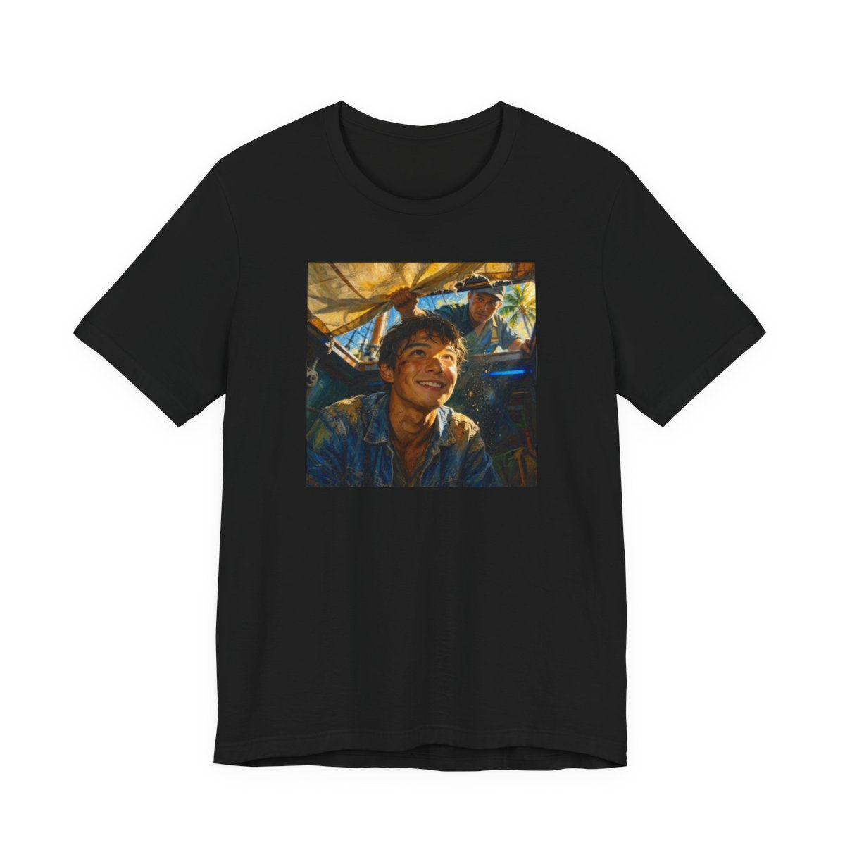 Ace In The Hold Unisex Jersey Tee — Black front