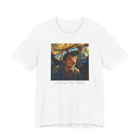 Ace In The Hold Unisex Jersey Tee — White front