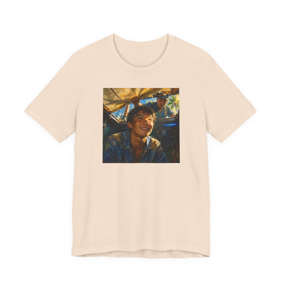 Ace In The Hold Unisex Jersey Tee — Soft Cream front
