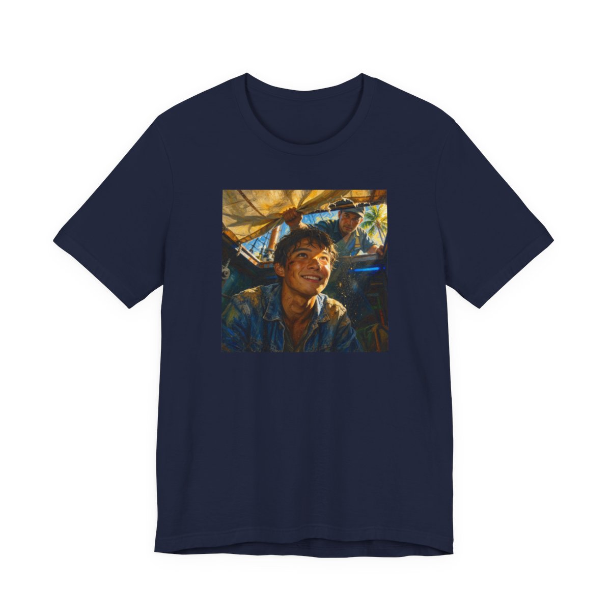 Ace In The Hold Unisex Jersey Tee — Navy front