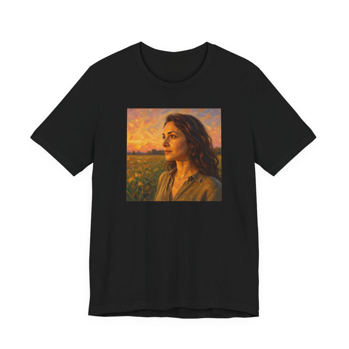 Air and Sky Girl Unisex Jersey Tee — Black front