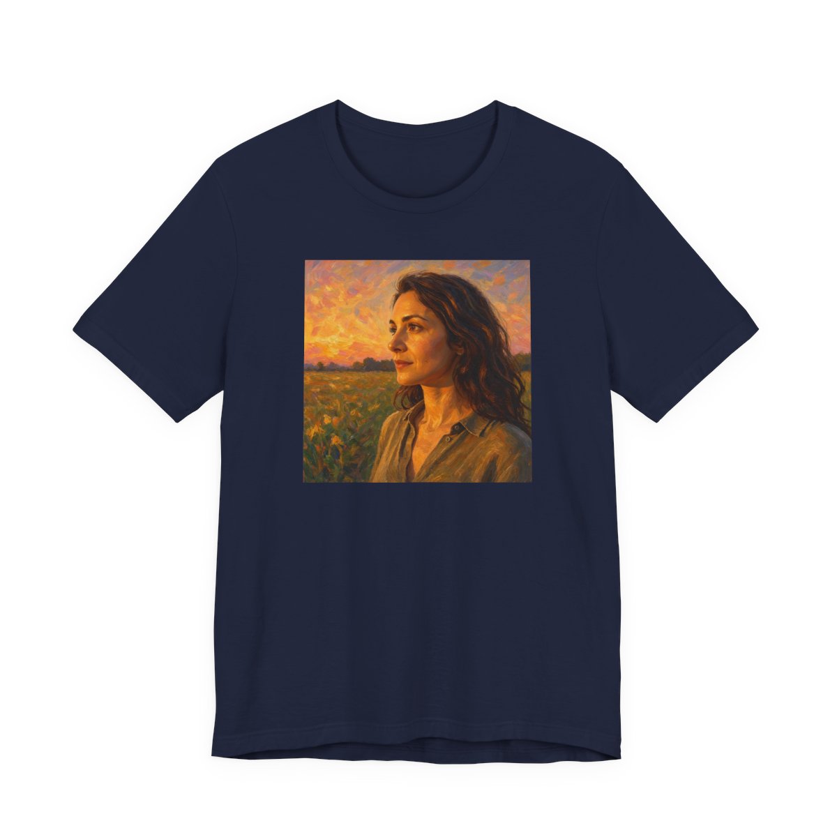 Air and Sky Girl Unisex Jersey Tee — Navy front