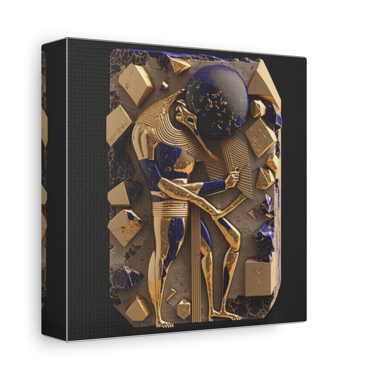 Canvas wrap edge / side view