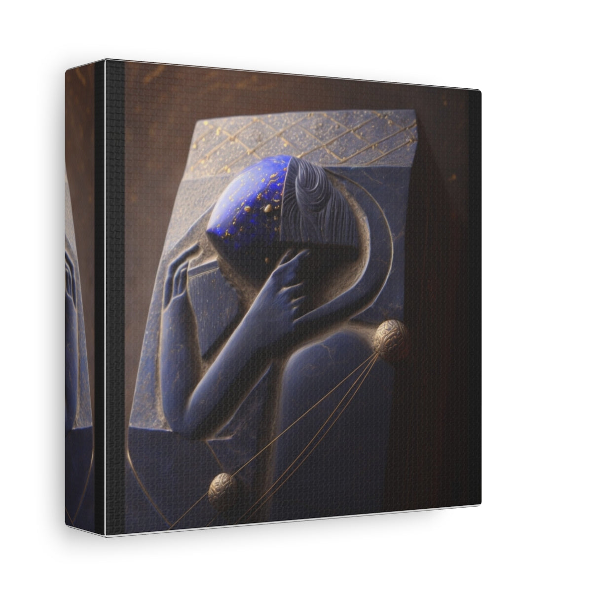 Canvas wrap edge / side view