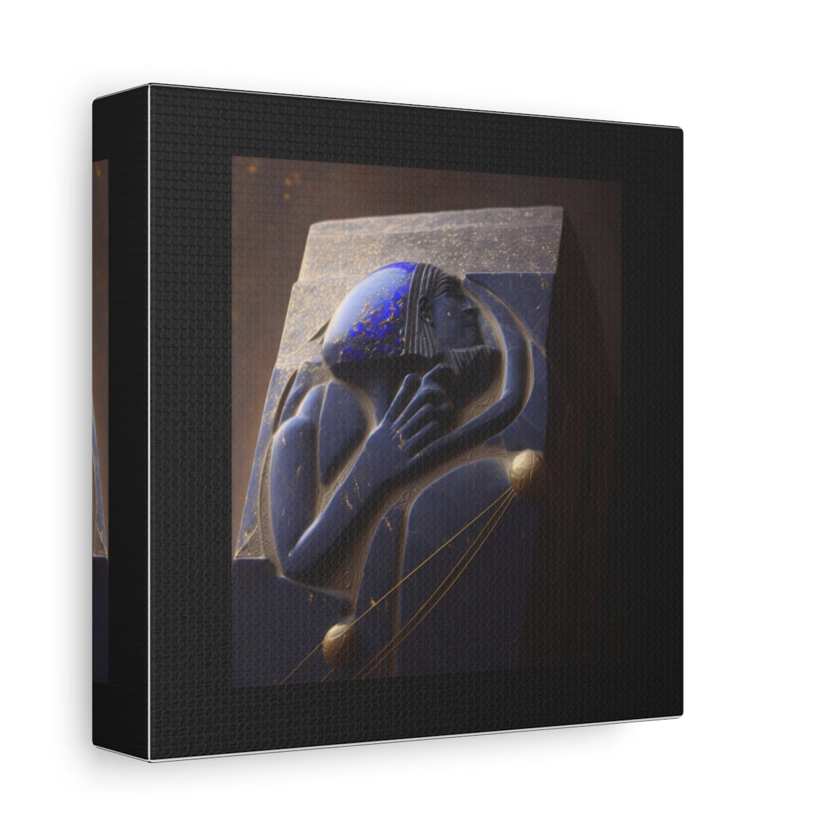 Canvas wrap edge / side view