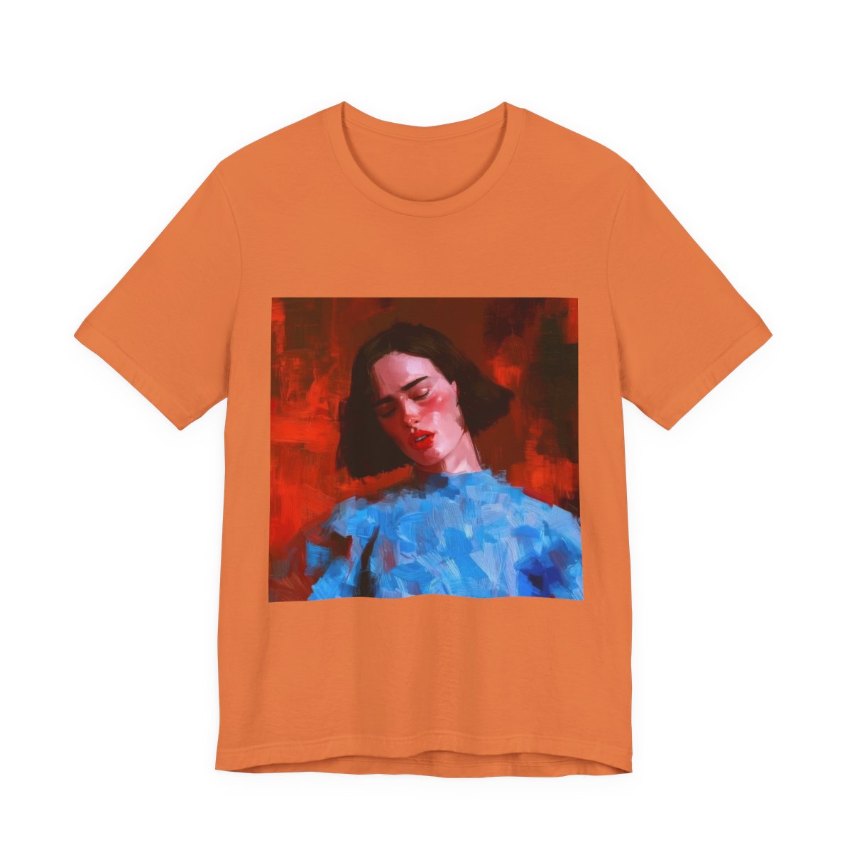 Calling For You In The Dark Unisex Jersey Tee — Burnt Orange front