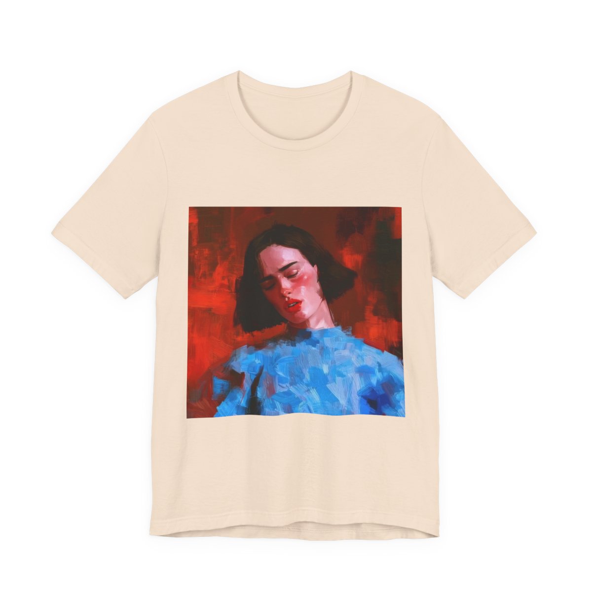 Calling For You In The Dark Unisex Jersey Tee — Soft Cream front