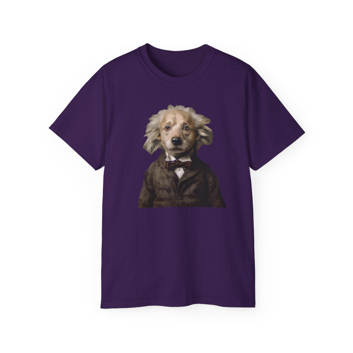 canineinstein-unisex-ultra-cotton-tee printify front 5