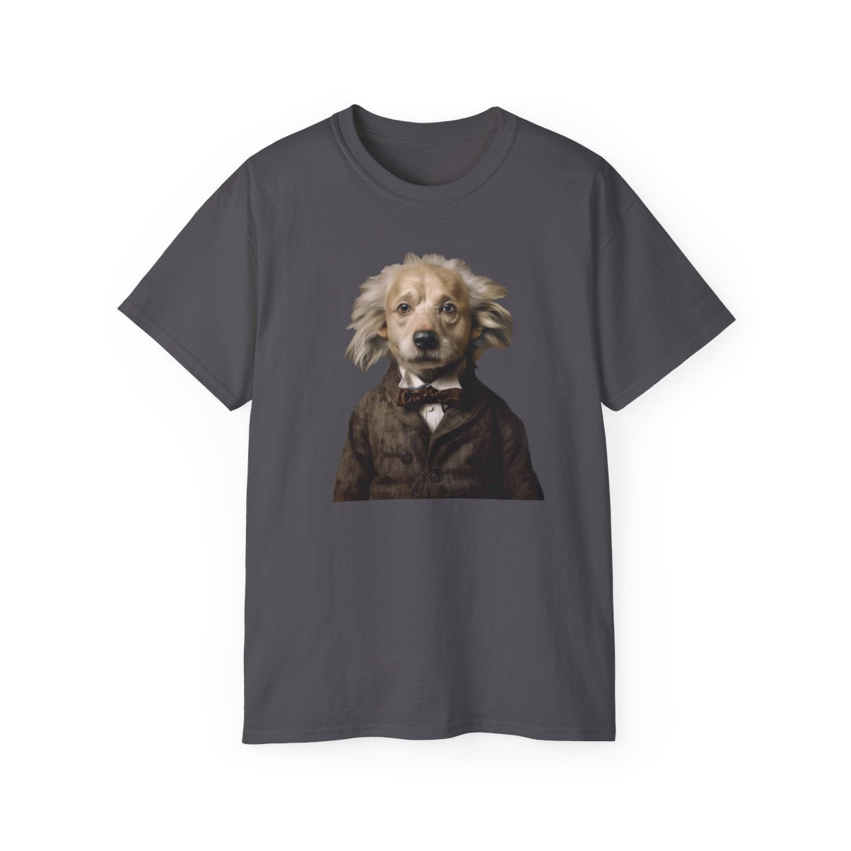 canineinstein-unisex-ultra-cotton-tee printify front 3