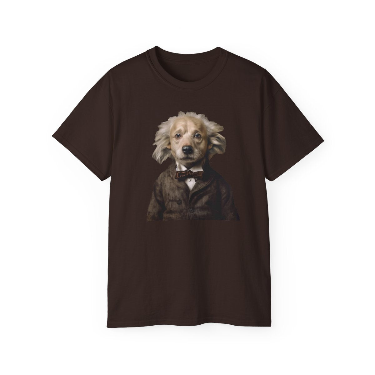 canineinstein-unisex-ultra-cotton-tee printify front 1