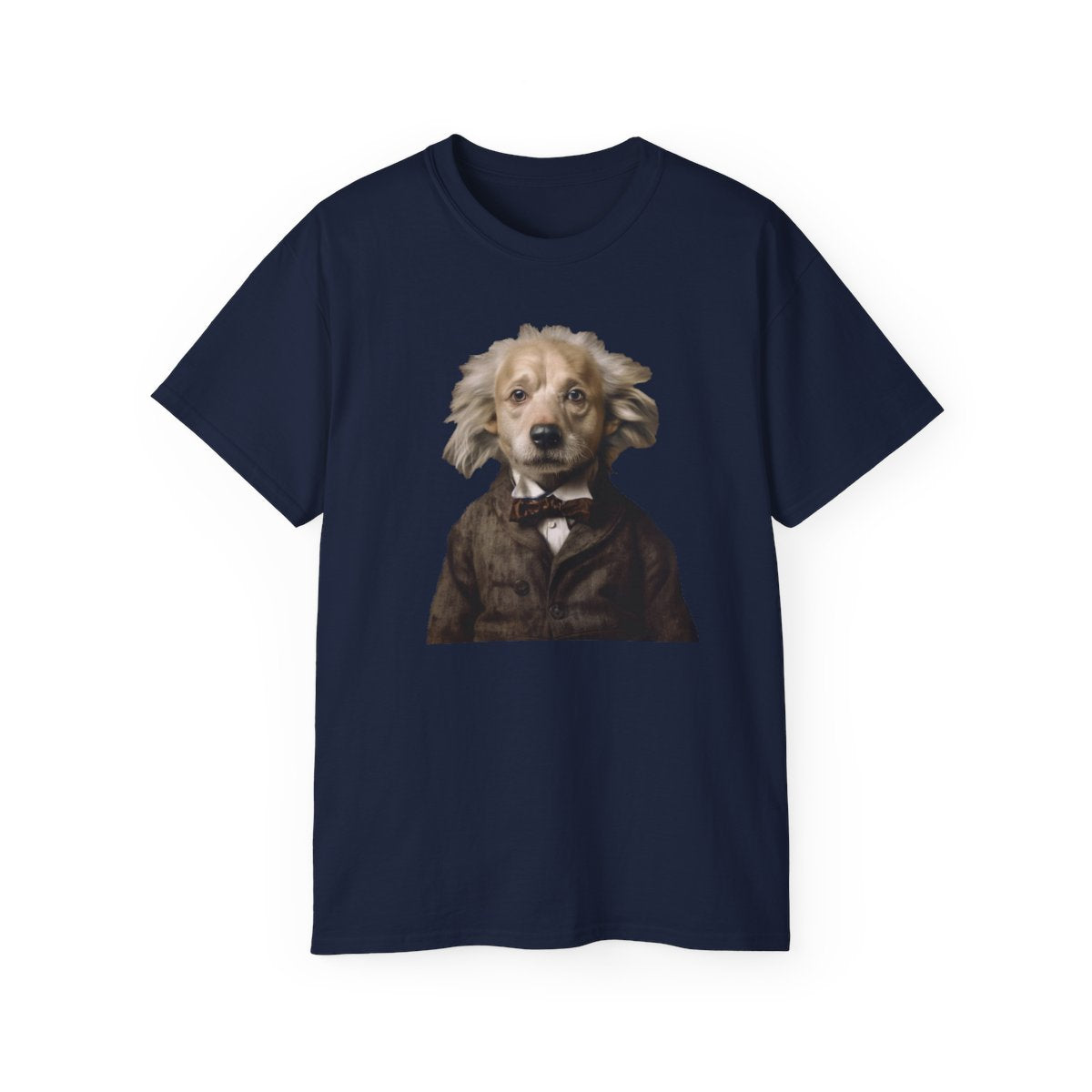 canineinstein-unisex-ultra-cotton-tee printify front 4