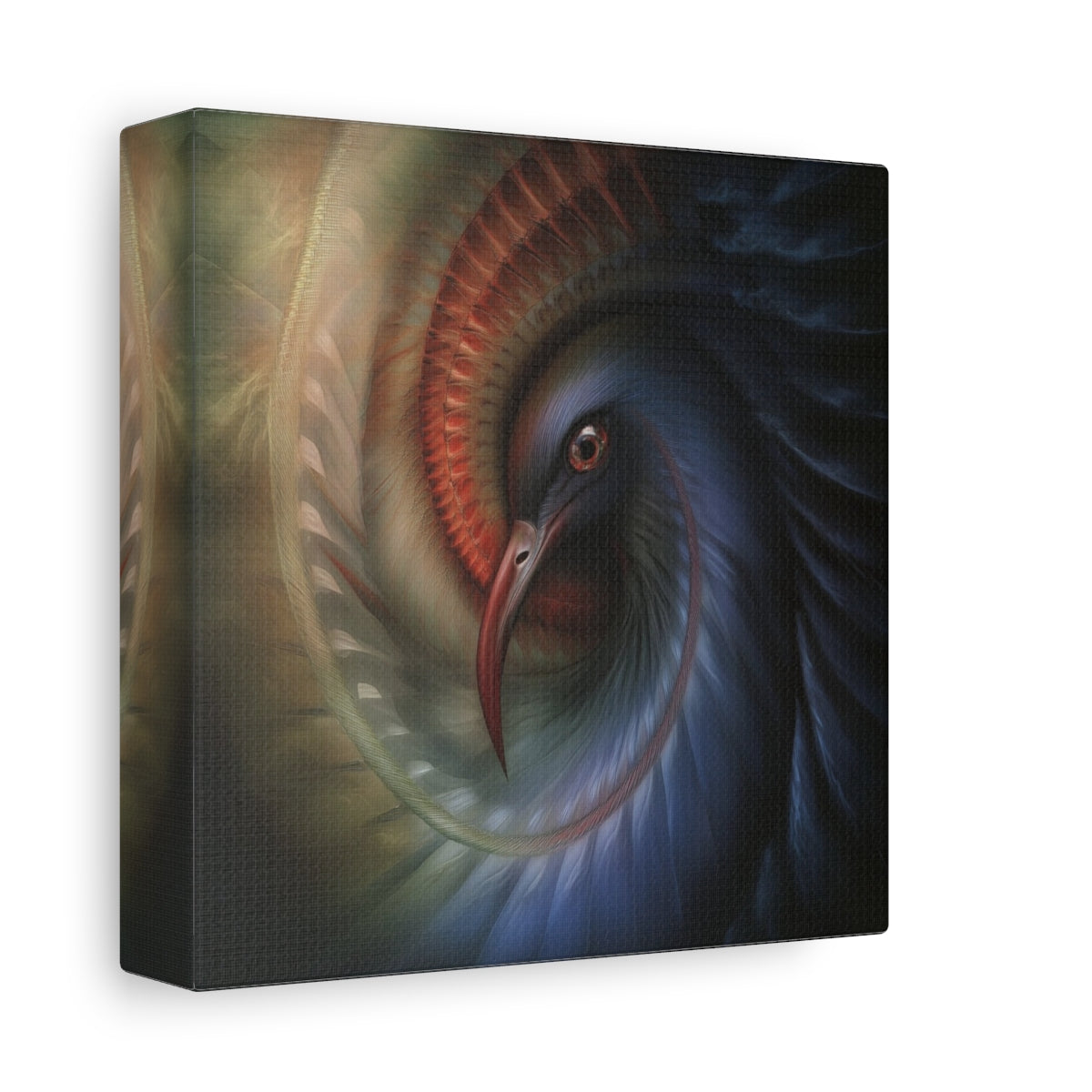 Canvas wrap edge / side view