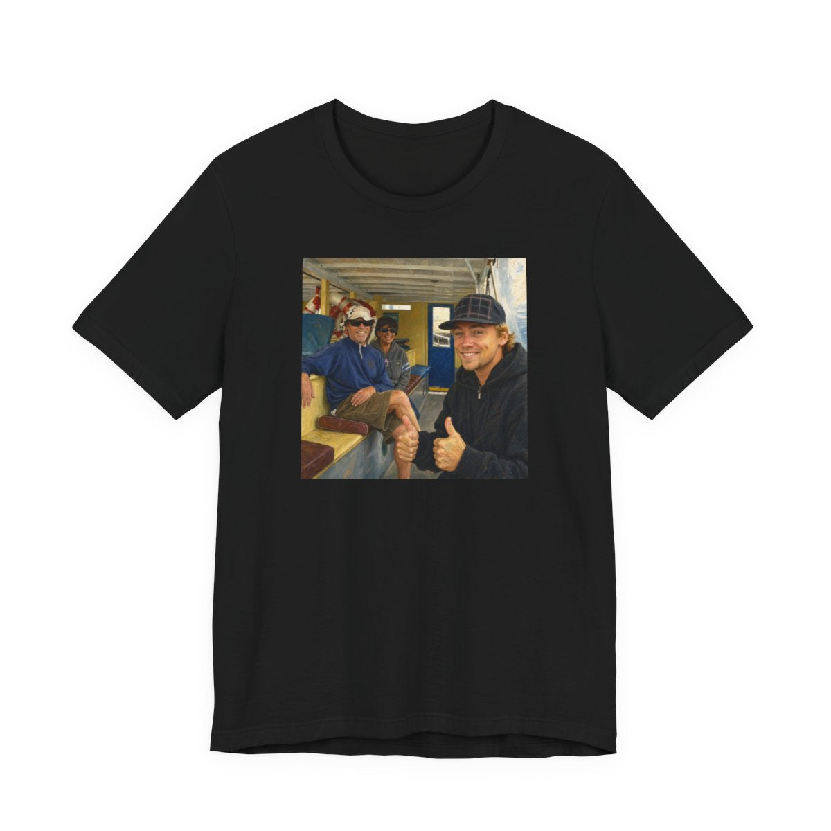 Chain Made Of Time Unisex Jersey Tee — Black front