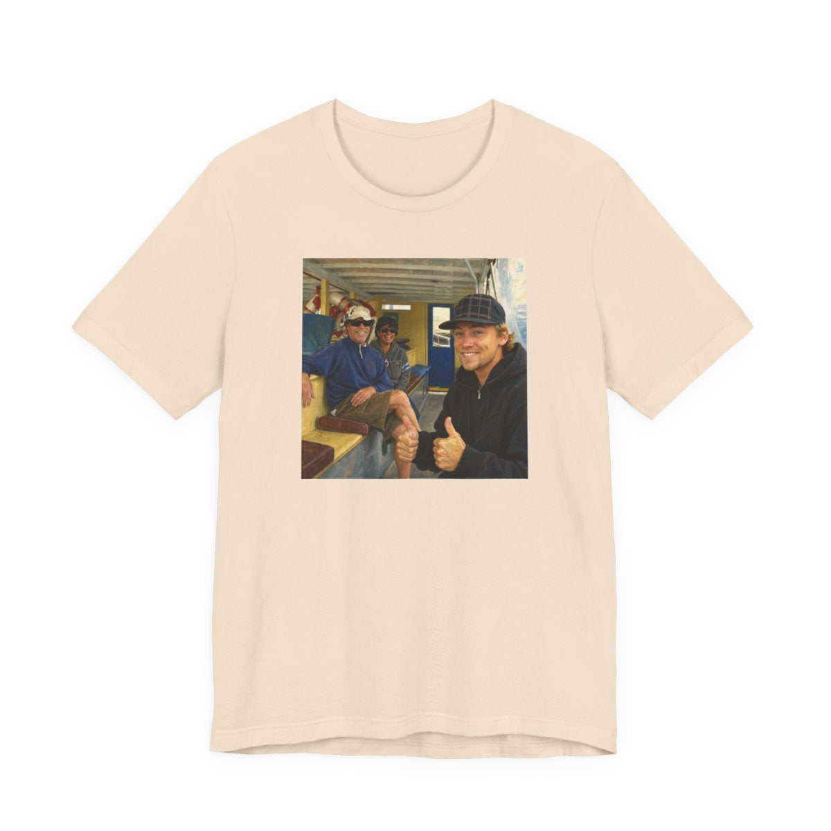 Chain Made Of Time Unisex Jersey Tee — Soft Cream front