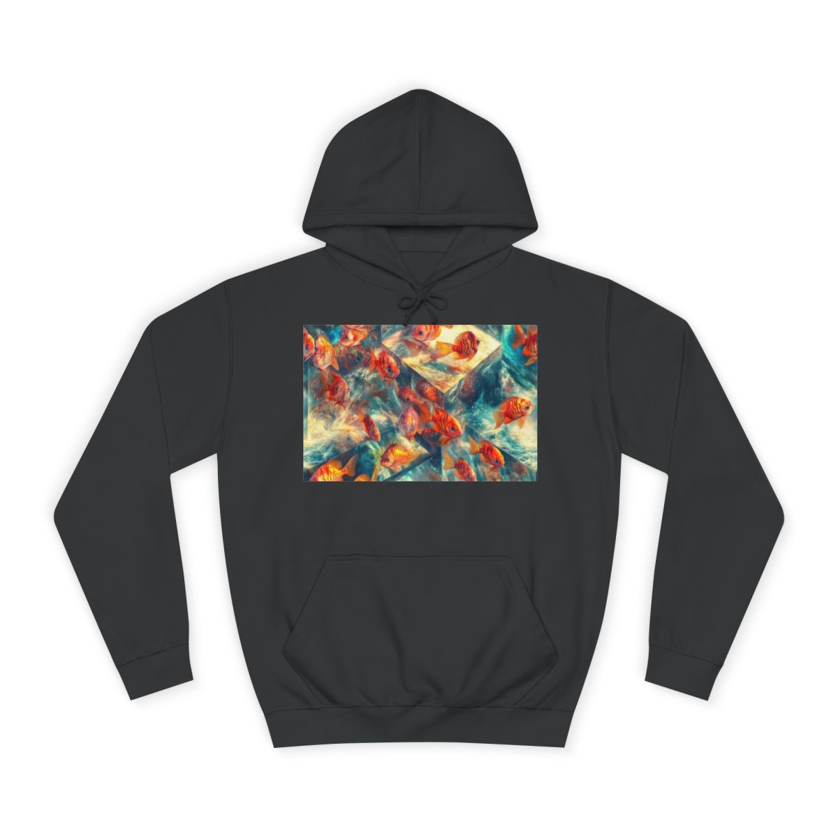 fish-unisex-heavy-blend™-hooded-sweatshirt printify front 0