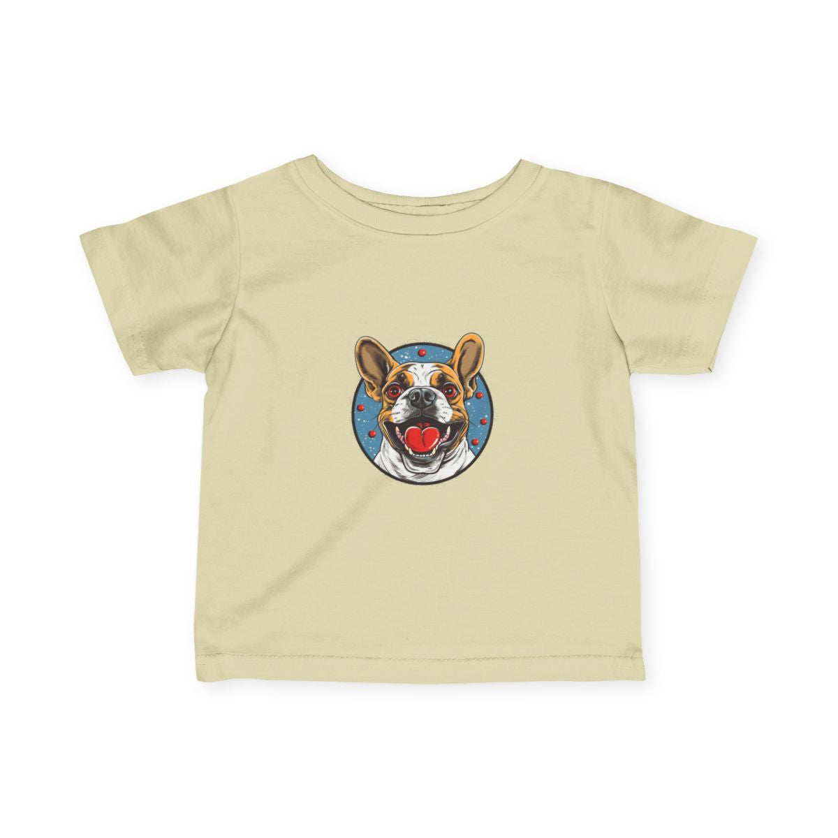 French Bulldog Baby T-Shirt — Natural front