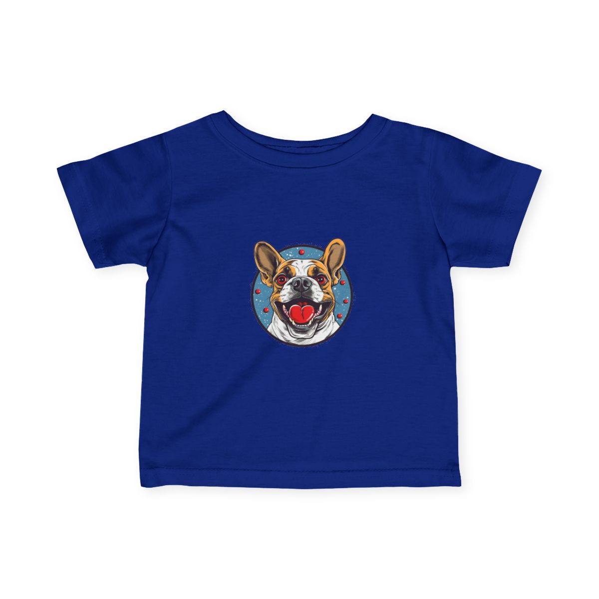 French Bulldog Baby T-Shirt — Royal front