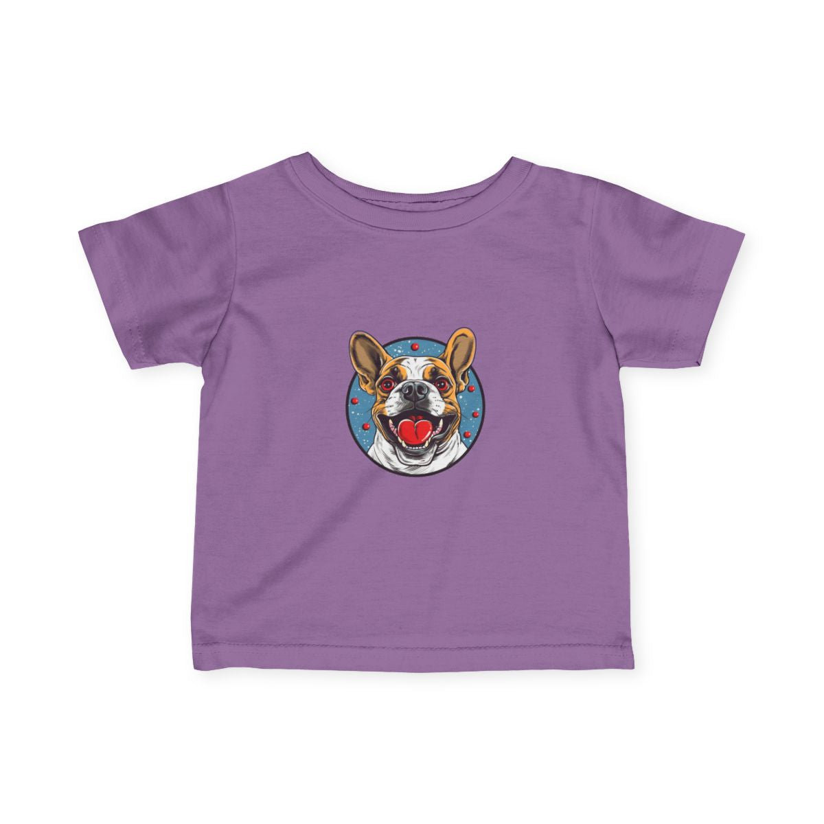 French Bulldog Baby T-Shirt — Lavender front