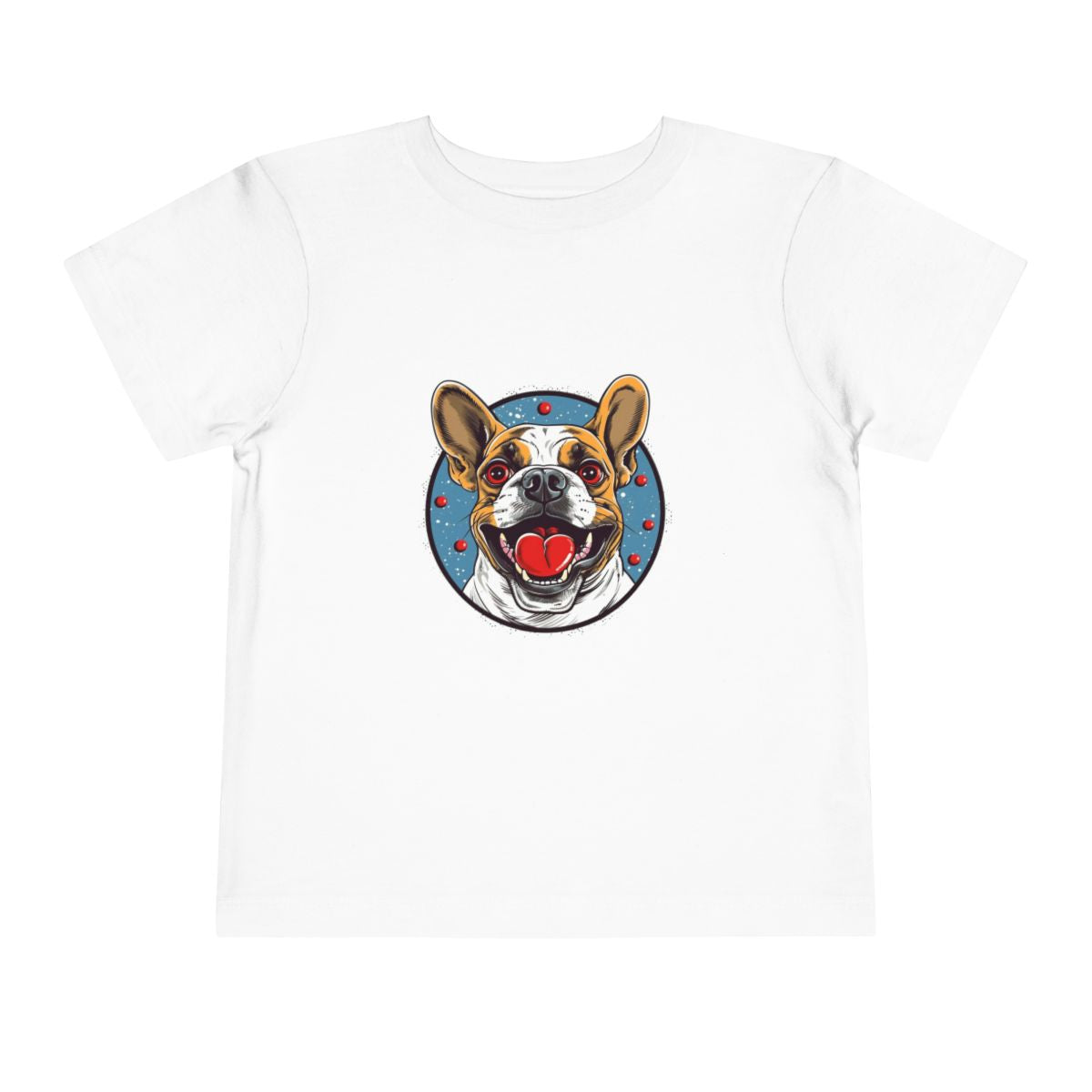 French Bulldog Toddler T-Shirt — White front