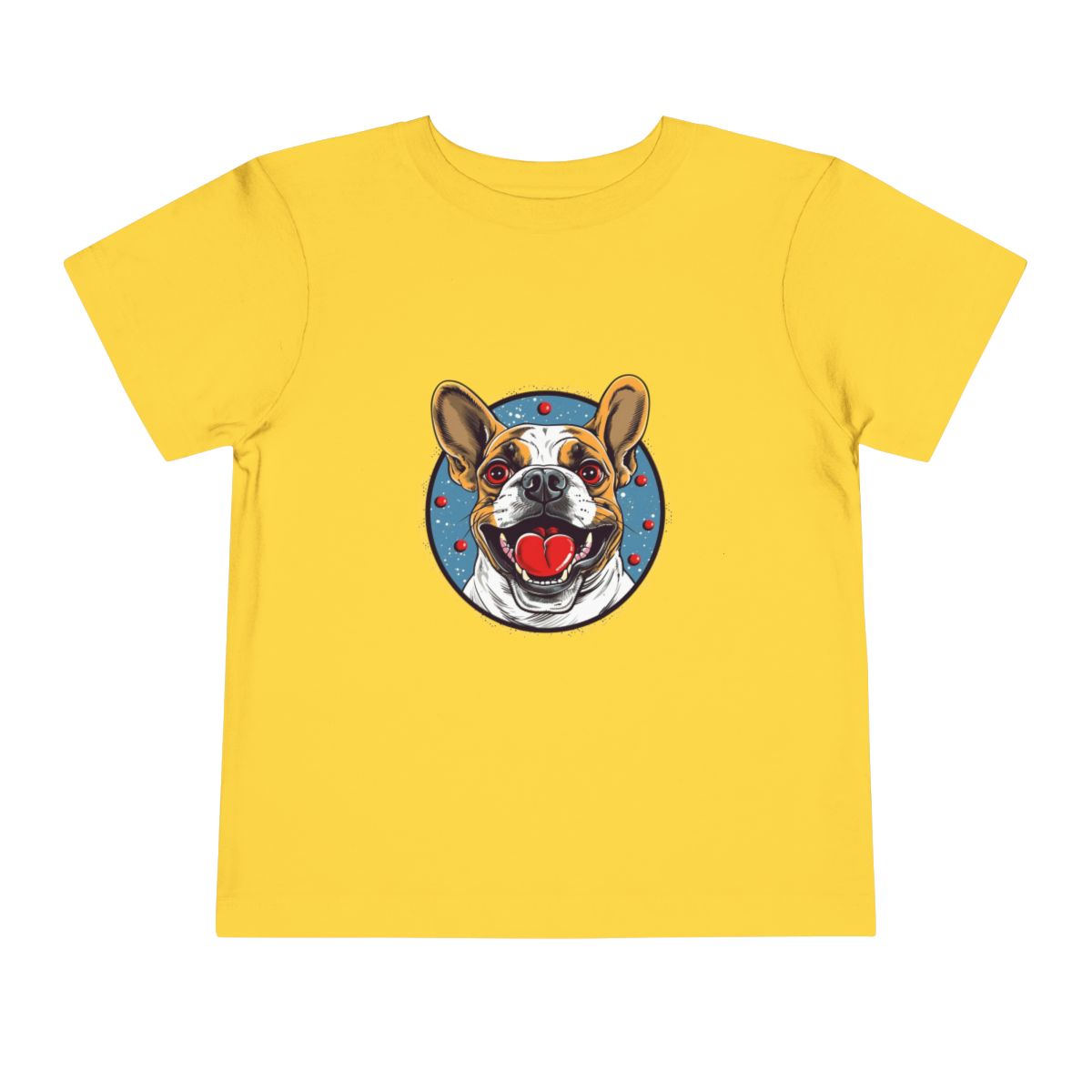 French Bulldog Toddler T-Shirt — Yellow front