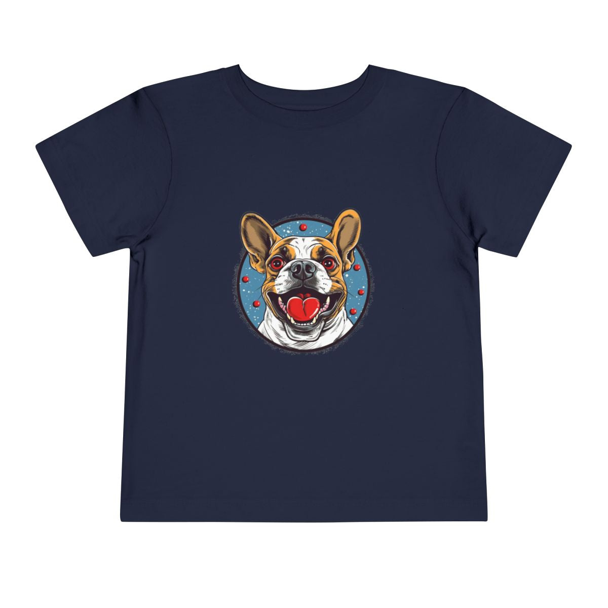 French Bulldog Toddler T-Shirt — Navy front