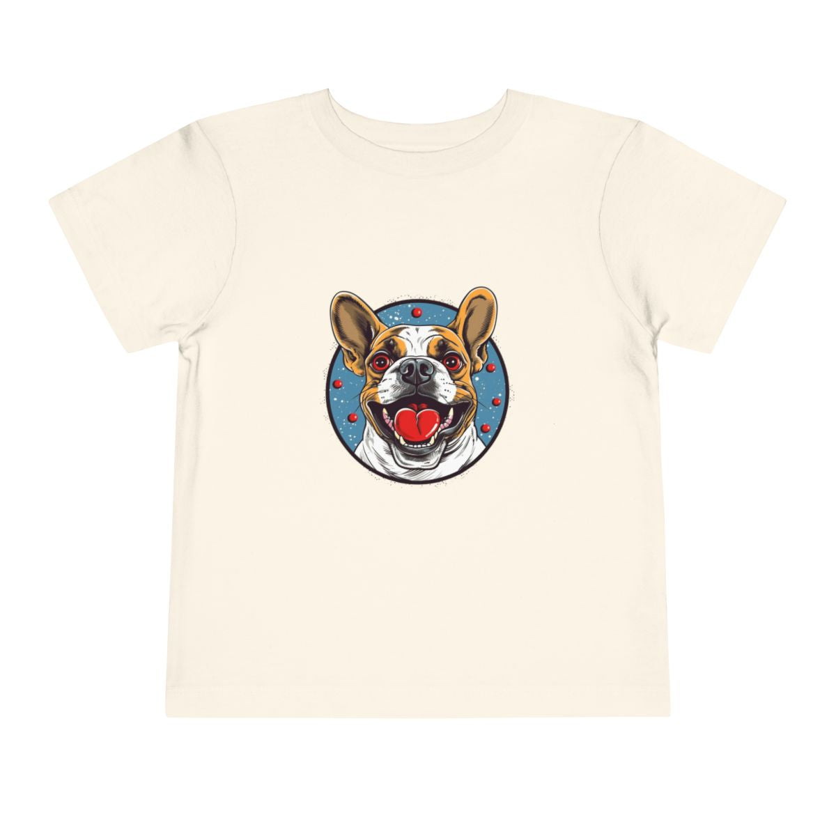 French Bulldog Toddler T-Shirt — Natural front
