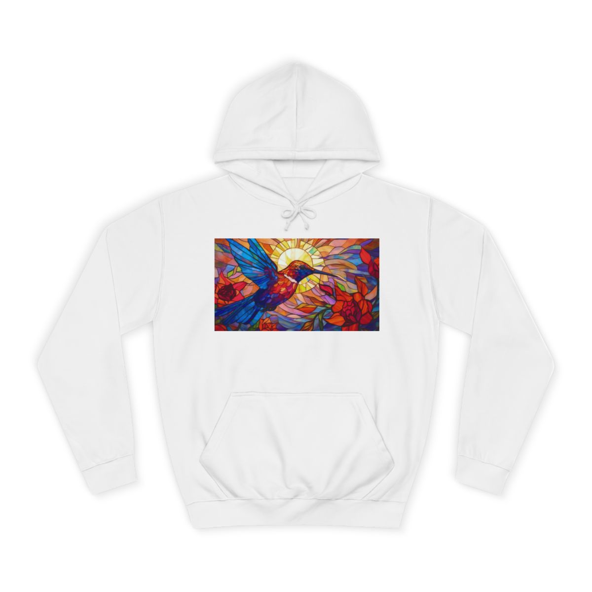 Hummingbird Unisex Heavy Blend™ Hooded Sweatshirt — Arctic White front