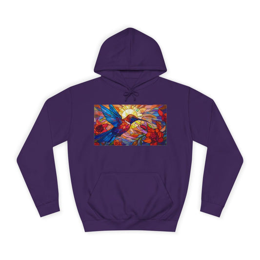 Hummingbird Unisex Heavy Blend™ Hooded Sweatshirt — Purple front