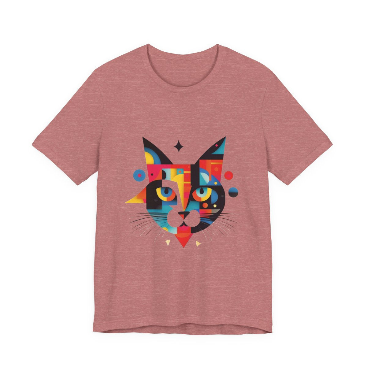 Kittyfied Unisex Jersey Short Sleeve Tee — Heather Mauve front