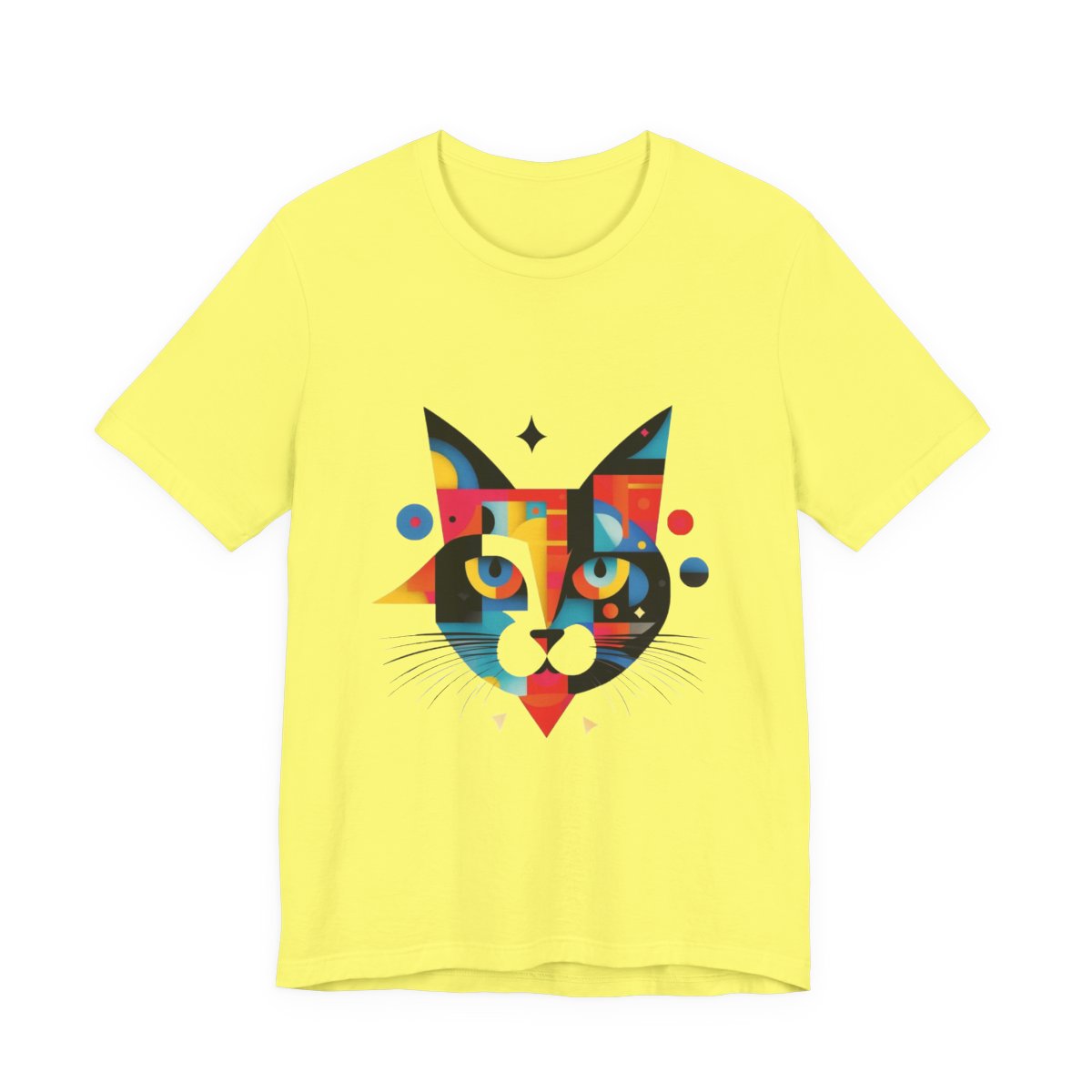 Kittyfied Unisex Jersey Short Sleeve Tee — Yellow front