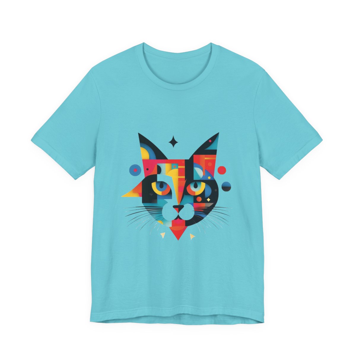 Kittyfied Unisex Jersey Short Sleeve Tee — Turquoise front