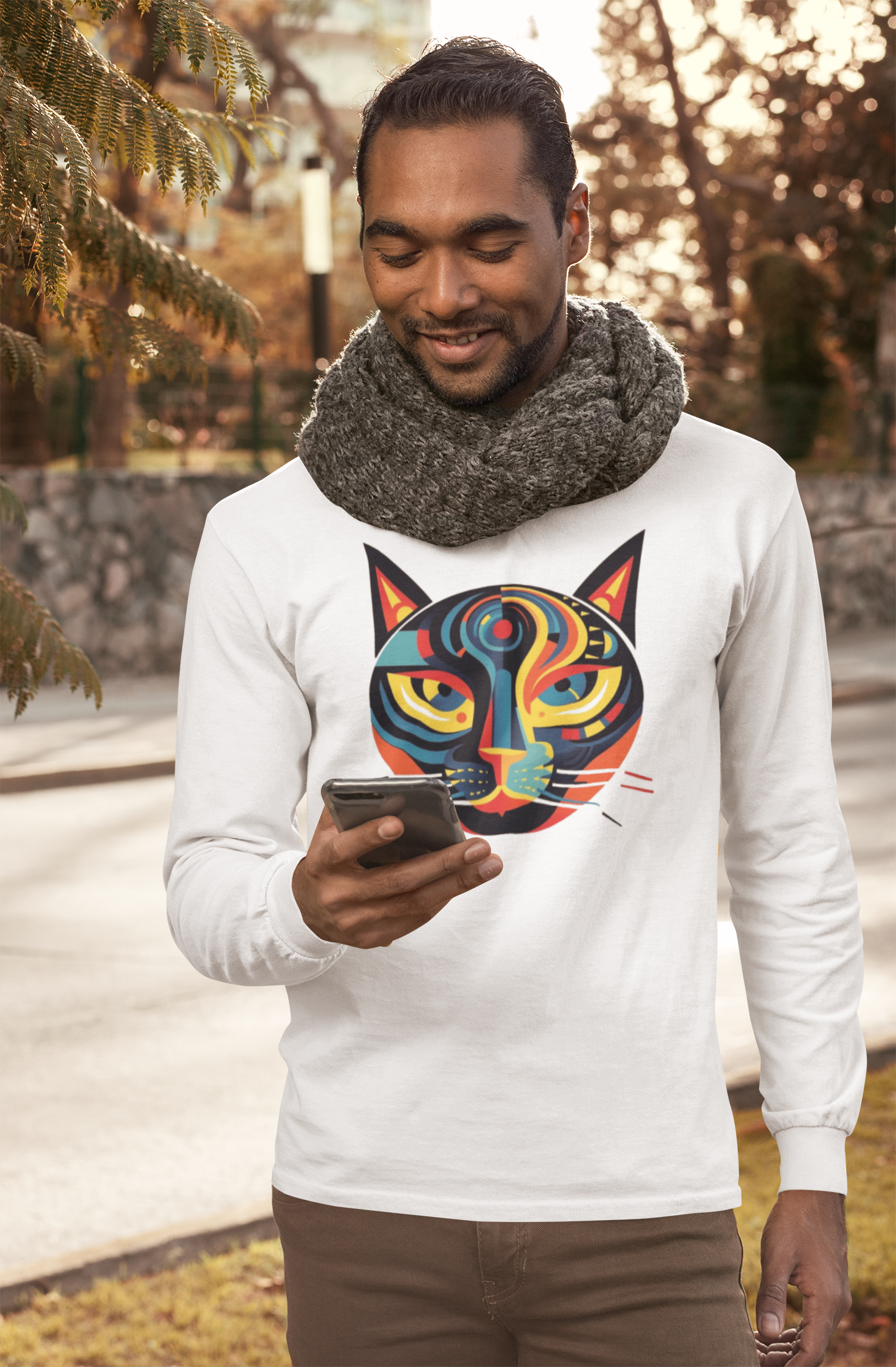 3rd Eye Cat Ultra Cotton Long Sleeve Tee