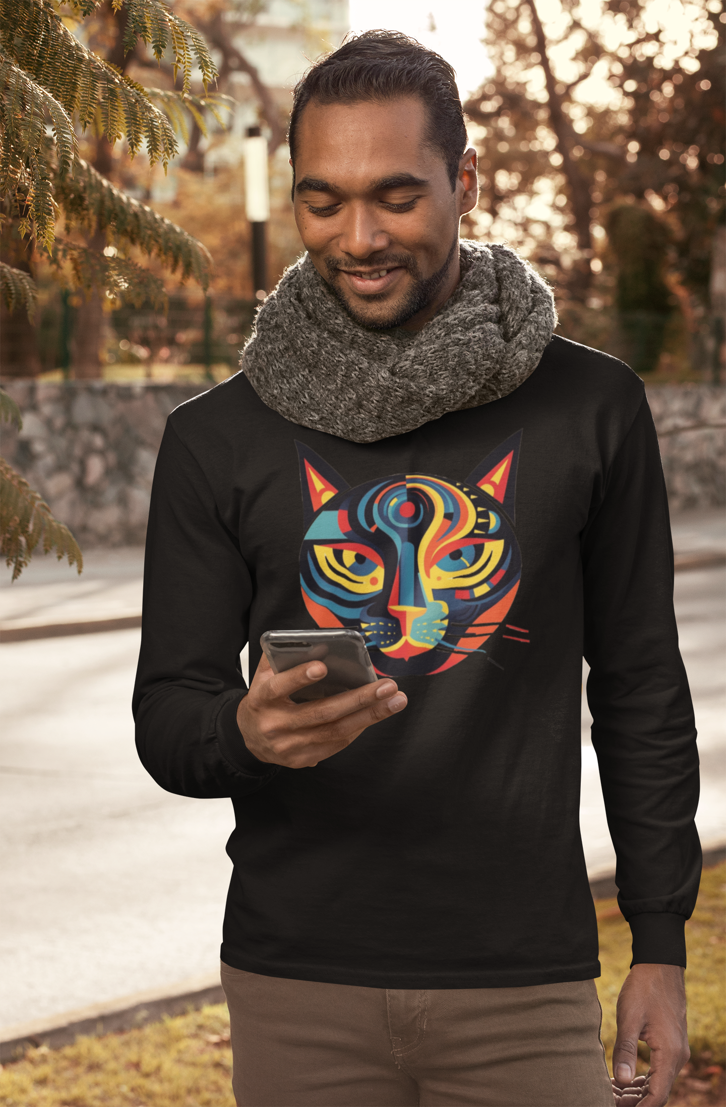 3rd Eye Cat Ultra Cotton Long Sleeve Tee