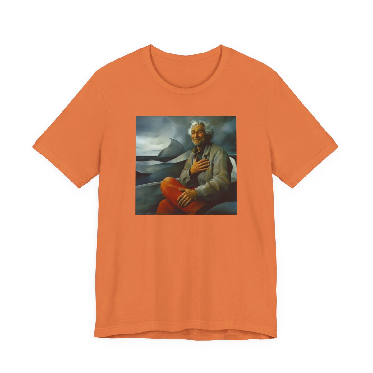 Mysteries of Power Unisex Jersey Tee — Burnt Orange front