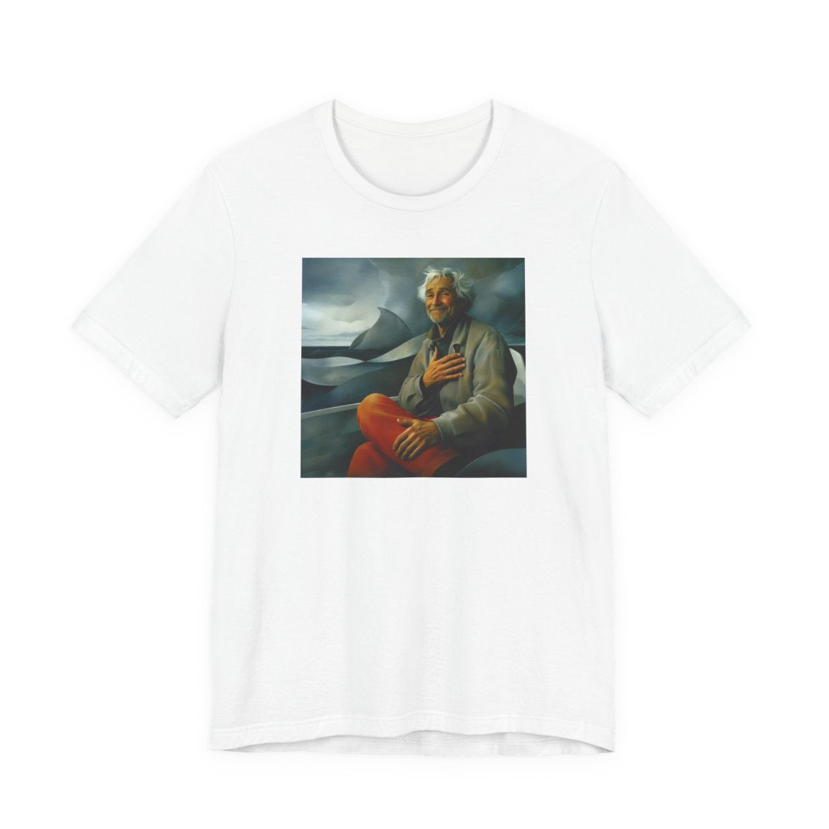 Mysteries of Power Unisex Jersey Tee — White front