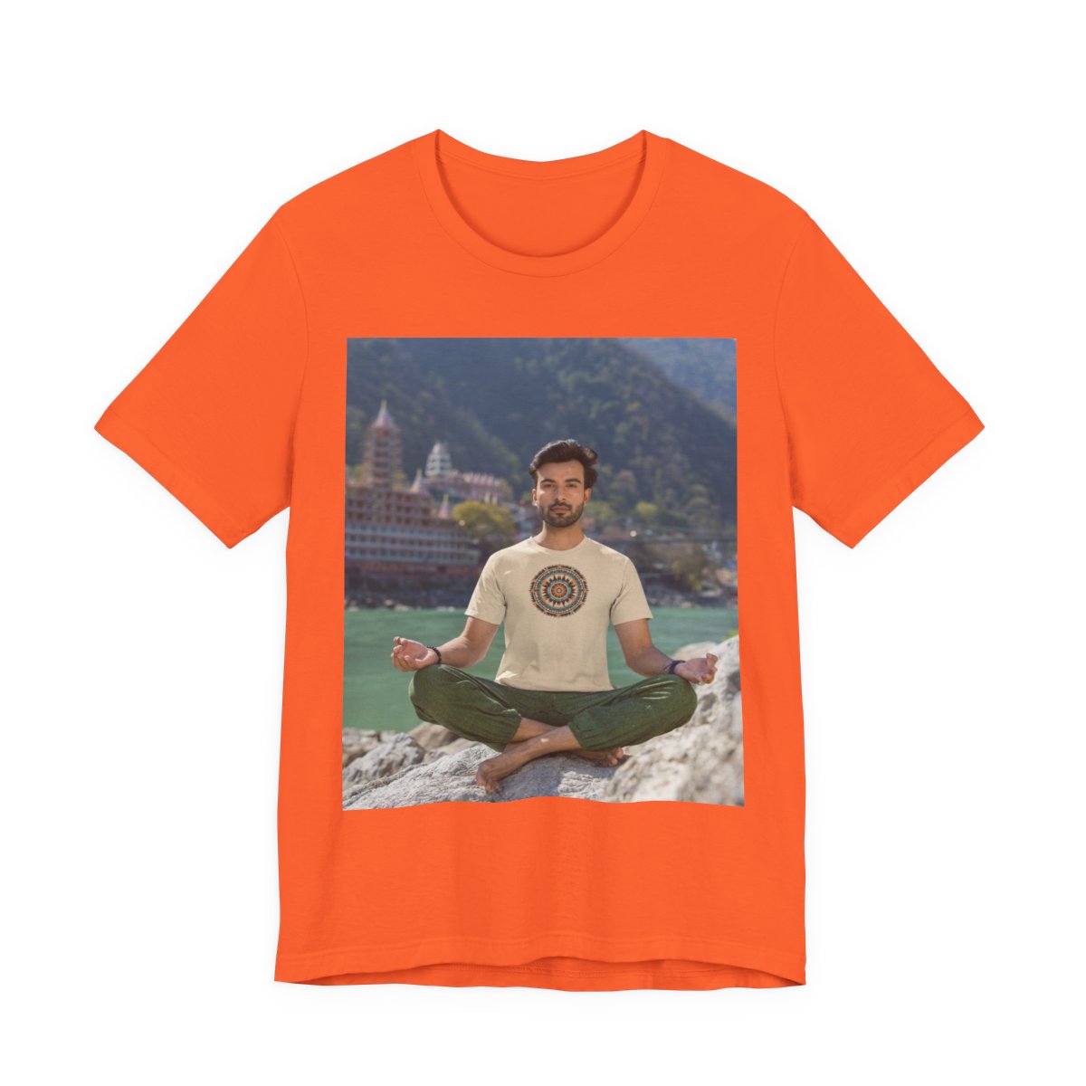 Navajo Unisex Jersey Short Sleeve Tee — Orange front