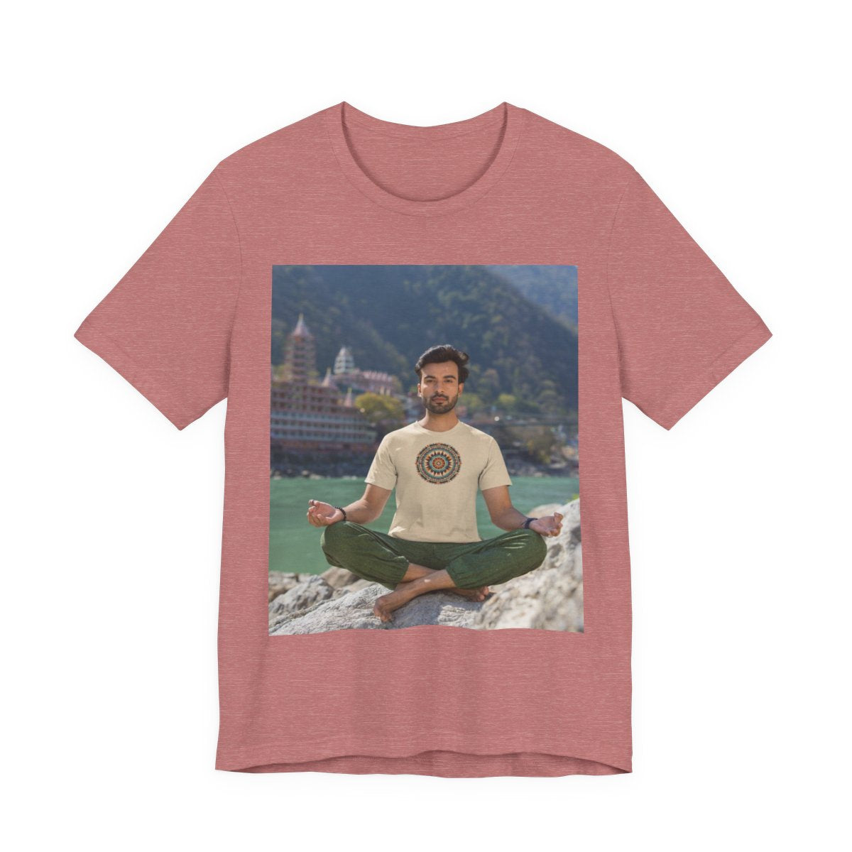 Navajo Unisex Jersey Short Sleeve Tee — Heather Mauve front