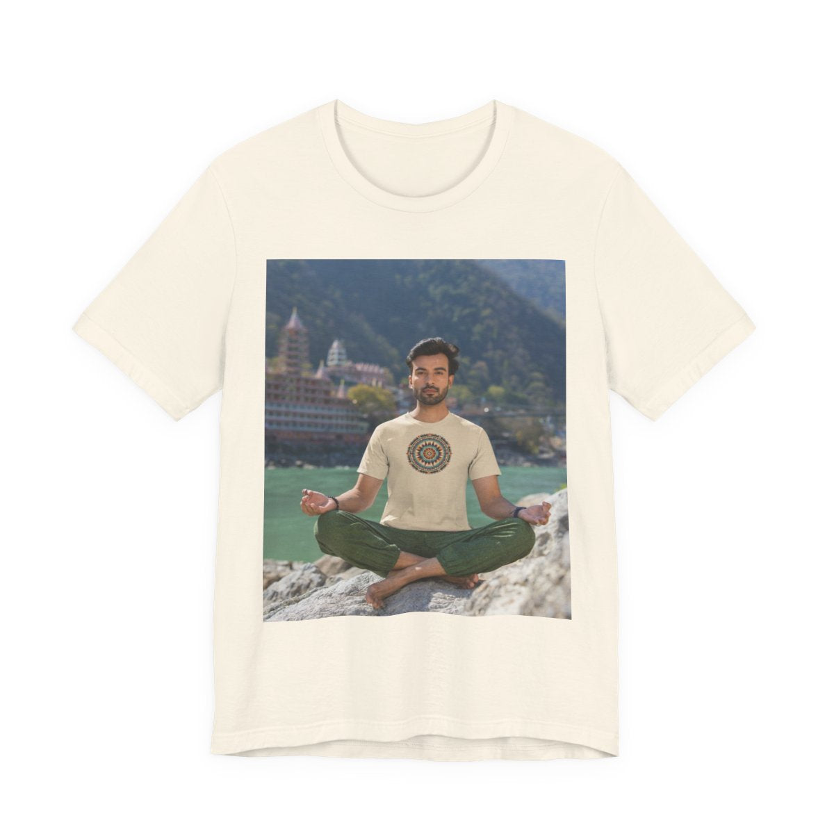 Navajo Unisex Jersey Short Sleeve Tee — Natural front