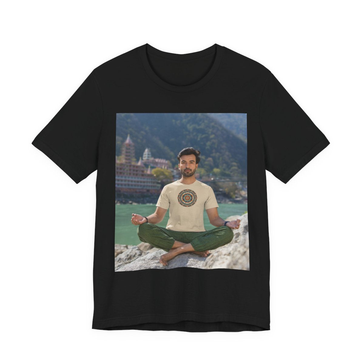 Navajo Unisex Jersey Short Sleeve Tee — Black front