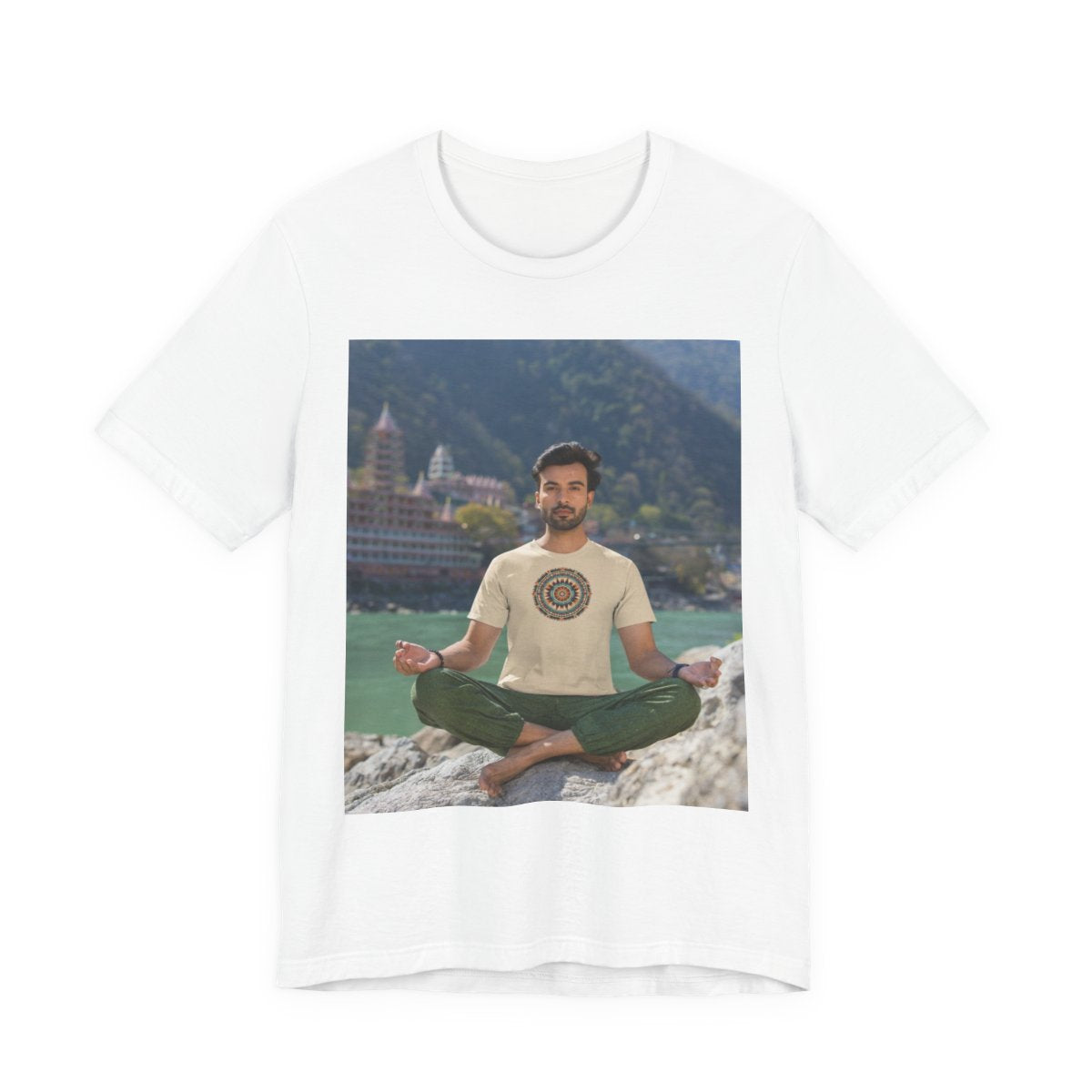 Navajo Unisex Jersey Short Sleeve Tee — White front