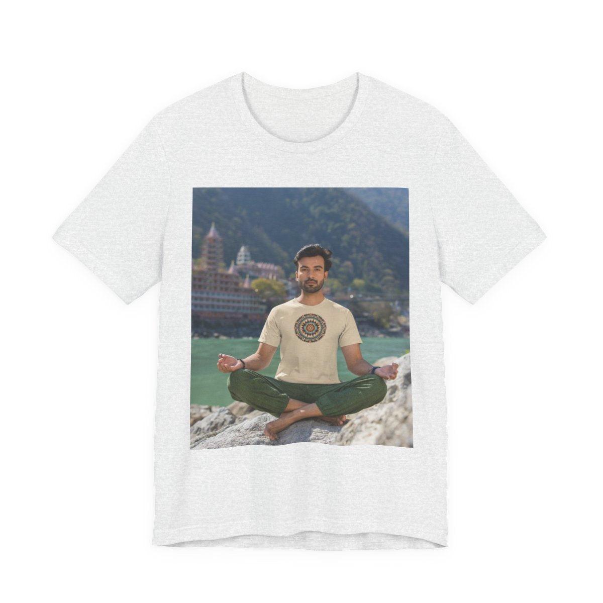 Navajo Unisex Jersey Short Sleeve Tee — Ash front