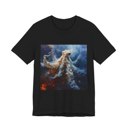 Octopus Unisex Jersey Short Sleeve Tee — Black front
