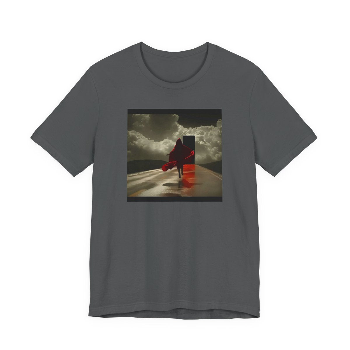 On and Off Unisex Jersey Tee — Asphalt front