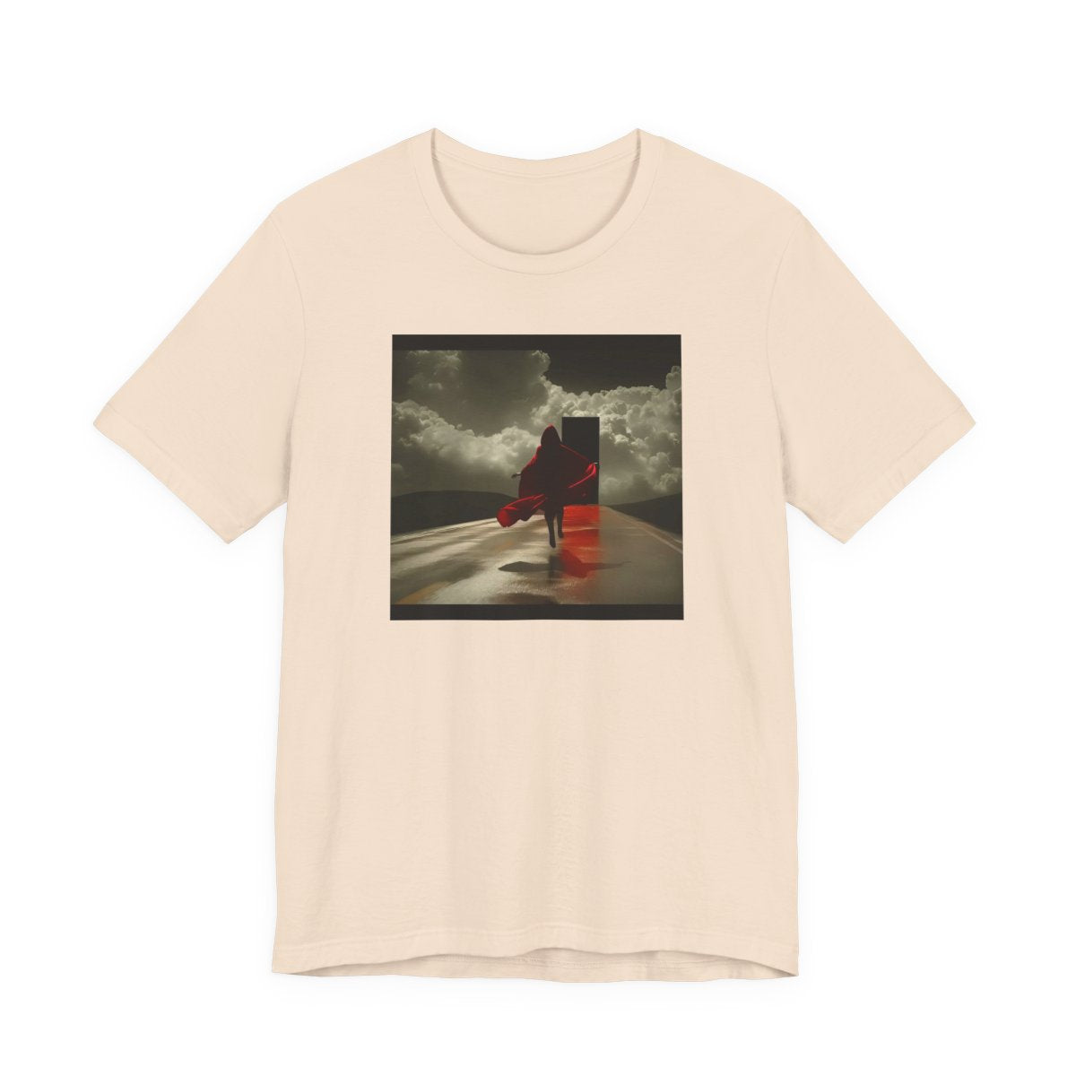 On and Off Unisex Jersey Tee — Soft Cream front